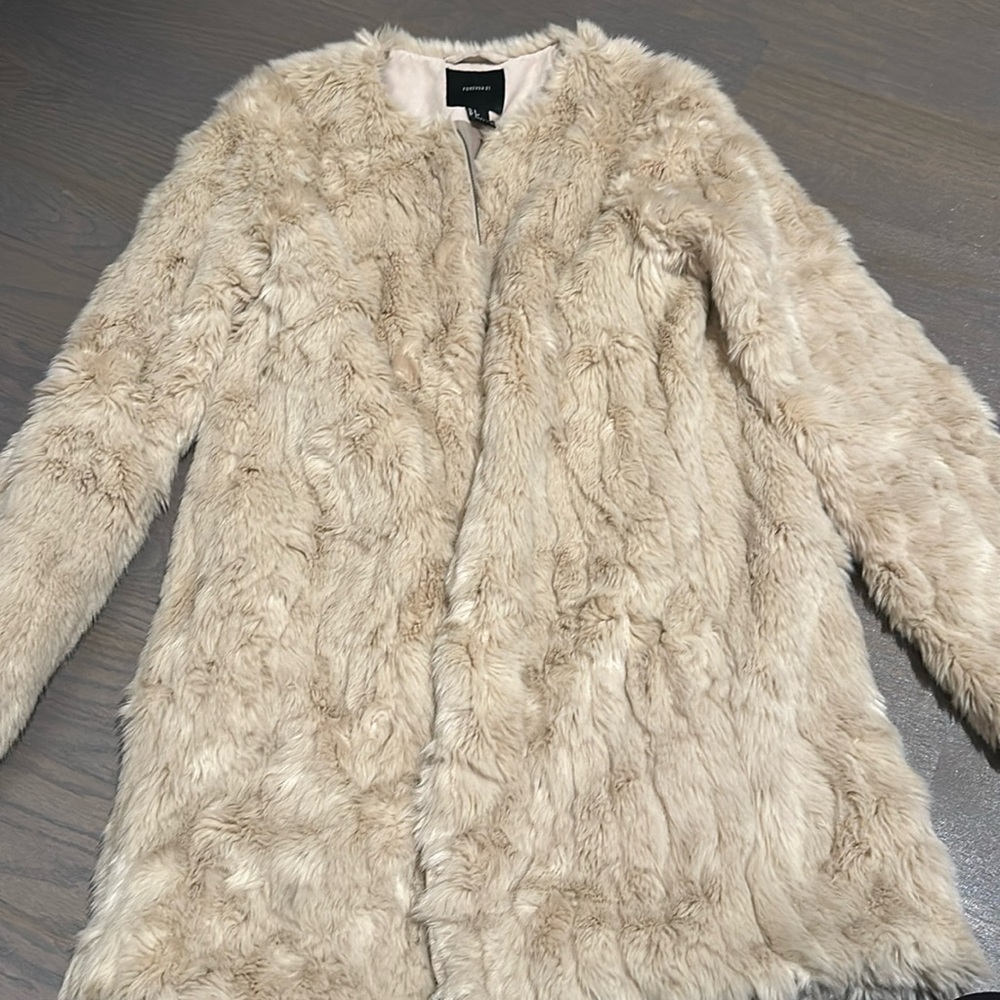 Faux fur coat